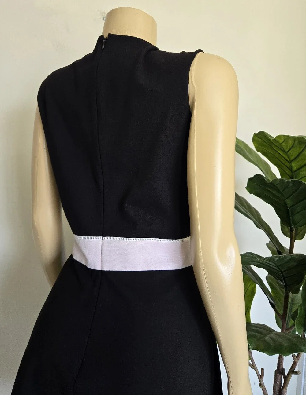 Kate Spade Colorblock Ponte Dress Black Pink Size 12 Women's